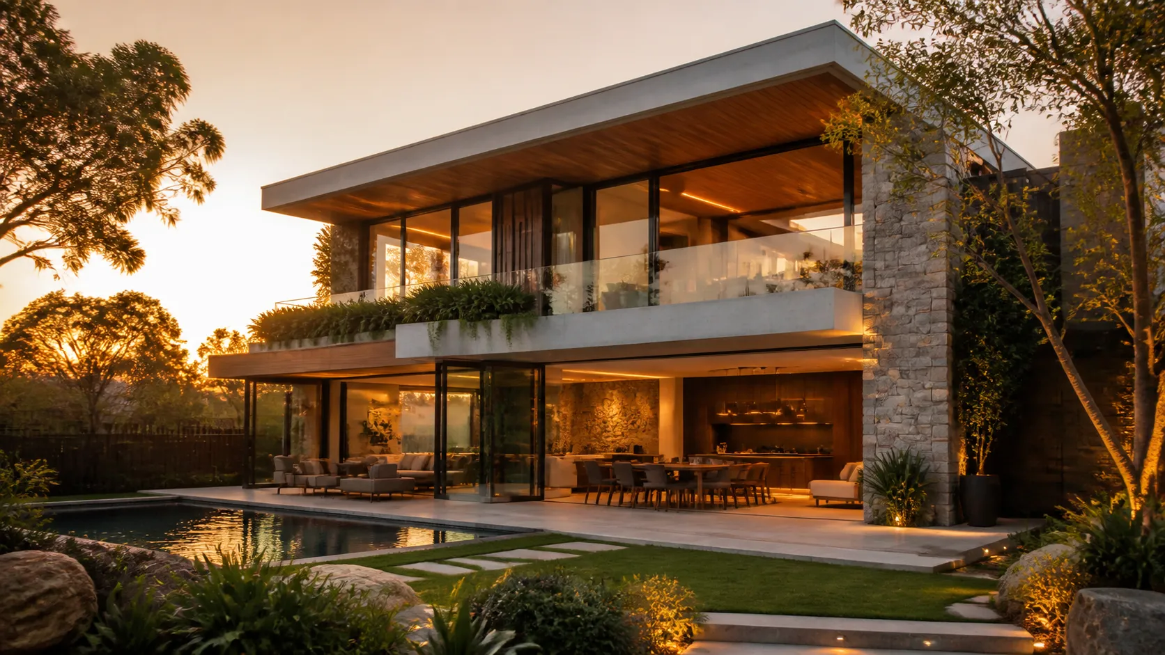 Completed luxury home